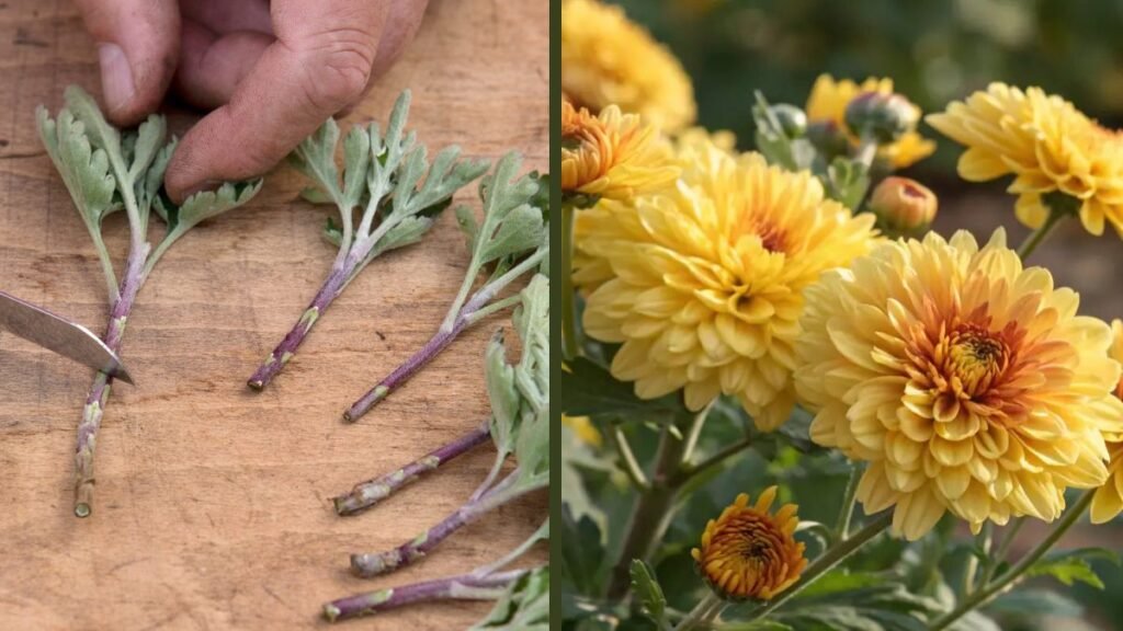 Chrysanthemum from Cuttings with Garlic | Natural Rooting Booster for Healthy Plants