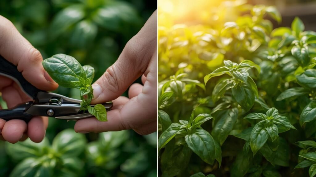How to Cut Basil Leaves from a Plant Correctly for Better Regrowth and Bigger Harvests